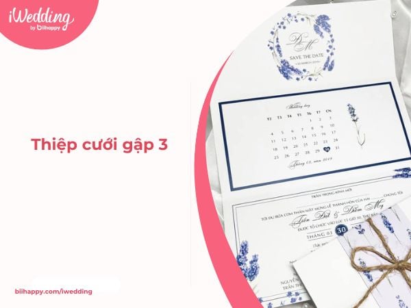 Vì sao thiệp cưới gập 3 trở thành lựa chọn &#34;quốc dân&#34;?