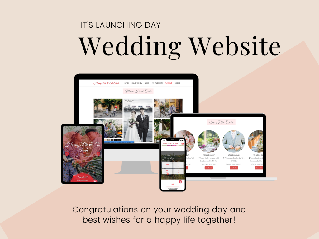 Website đám cưới là gì? Tại sao bạn nên có một website đám cưới?